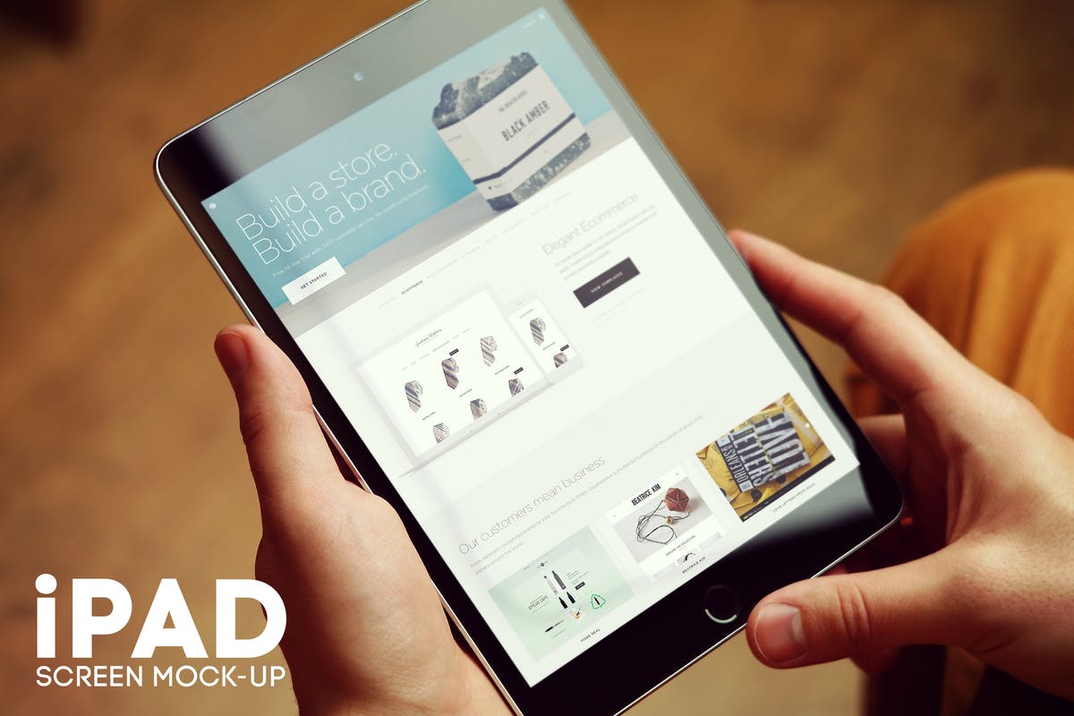 iPad平板电脑屏幕设备样机v4 iPad Screen Mockup v4插图