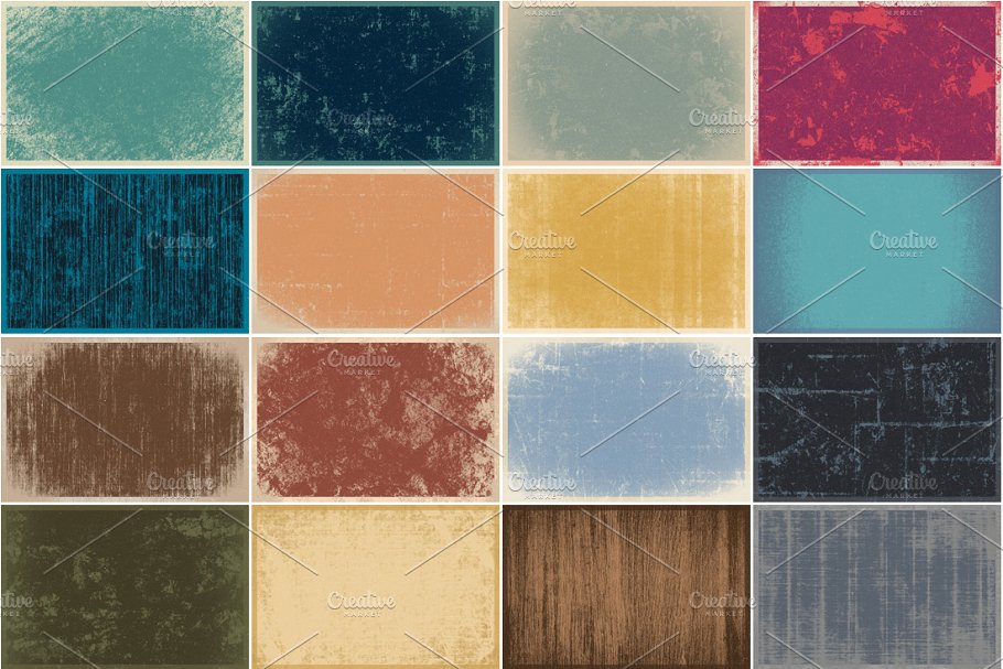 复古半色调纹理背景/照片叠层 Vintage Halftone Texture/Backgrounds插图(2)