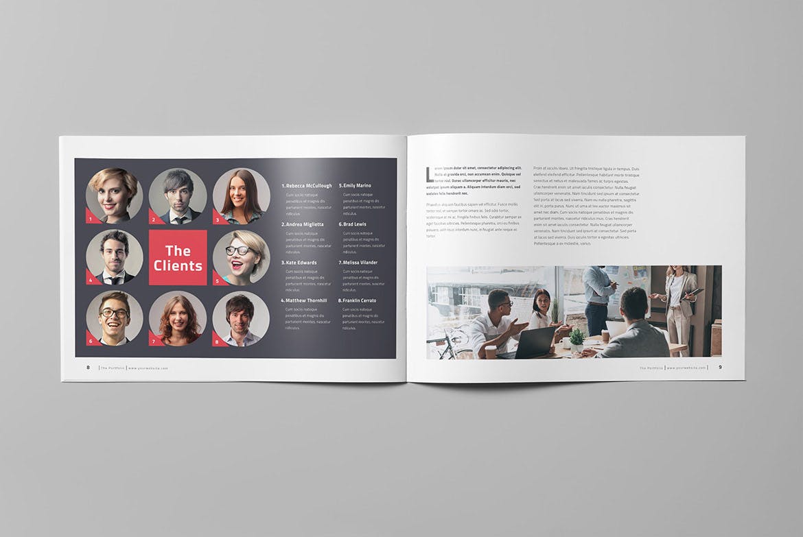 工作室/企业/机构组织适用的宣传画册模板 The Portfolio Landscape插图(3)