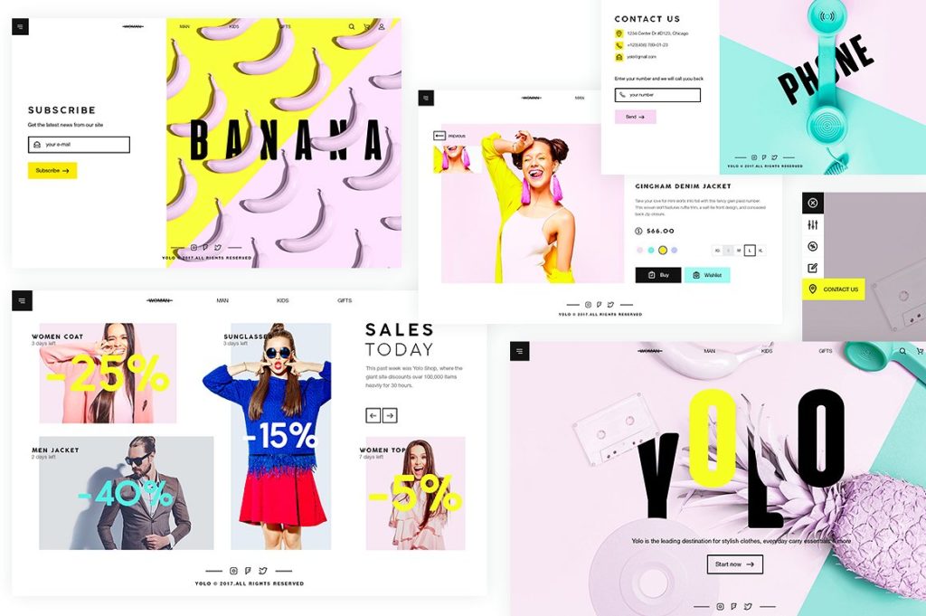 时尚糖果色UI Kit模版打包下载[psd]插图(4)