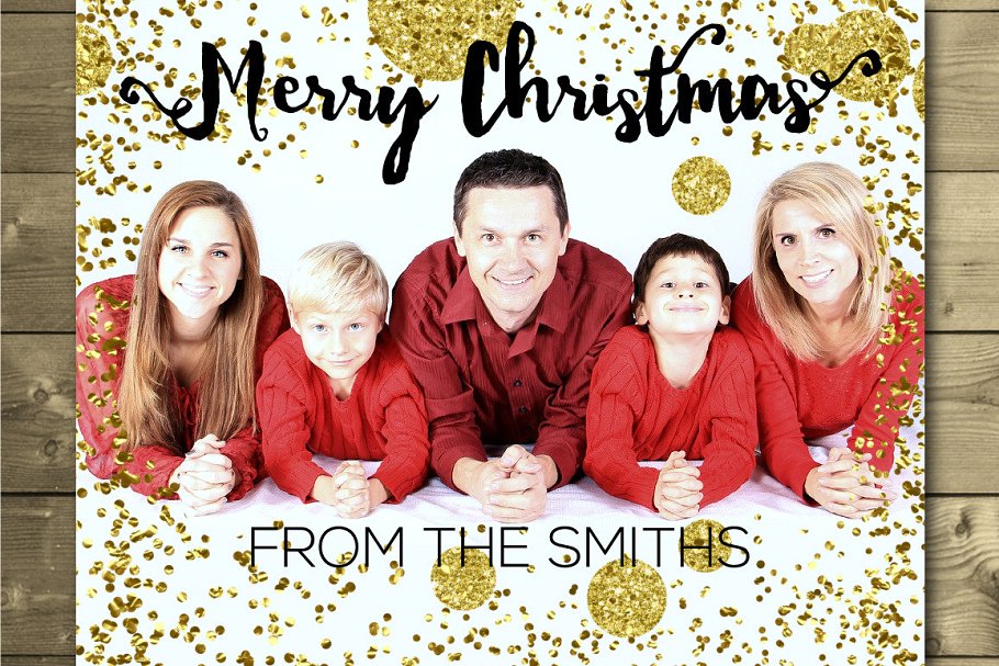 金色五彩纸屑叠层背景 Gold Confetti Overlays/Backgrounds插图(2)