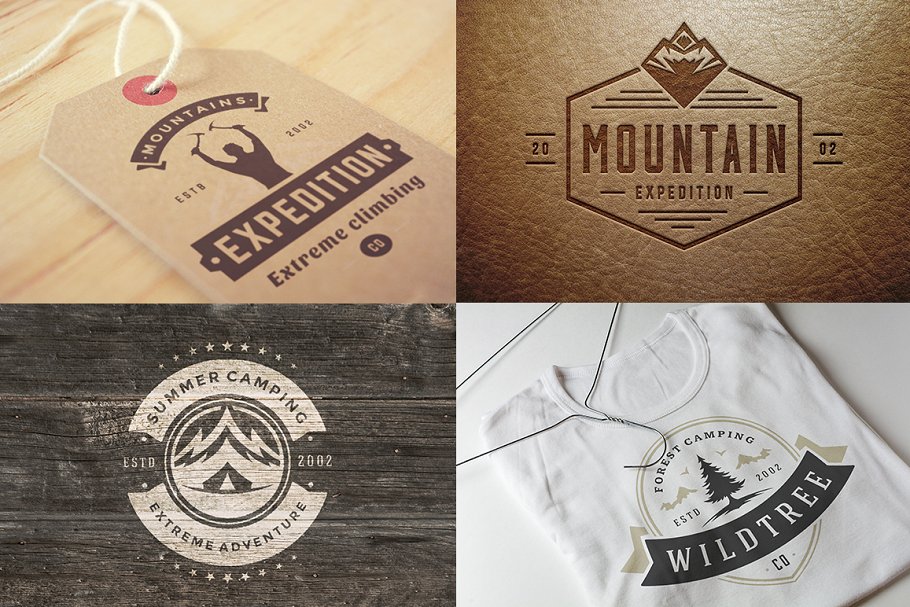 280个户外品牌Logo标志和徽章模板 280 Outdoor logos and badges插图(42)