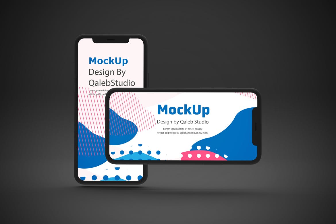 黑色背景iPhone 11智能手机屏幕预览样机 Dark iPhone 11 Mockup插图(6)