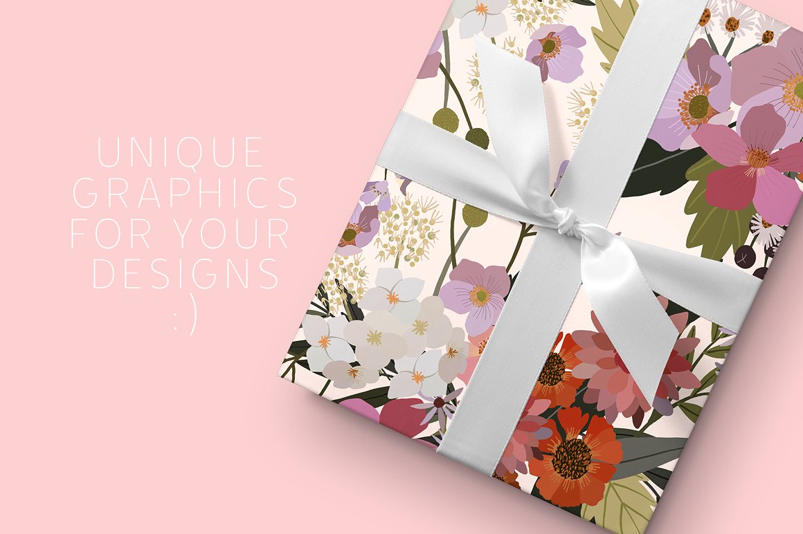 美丽的手绘花园植物矢量插图 Beautiful Garden Vector Collection插图(6)