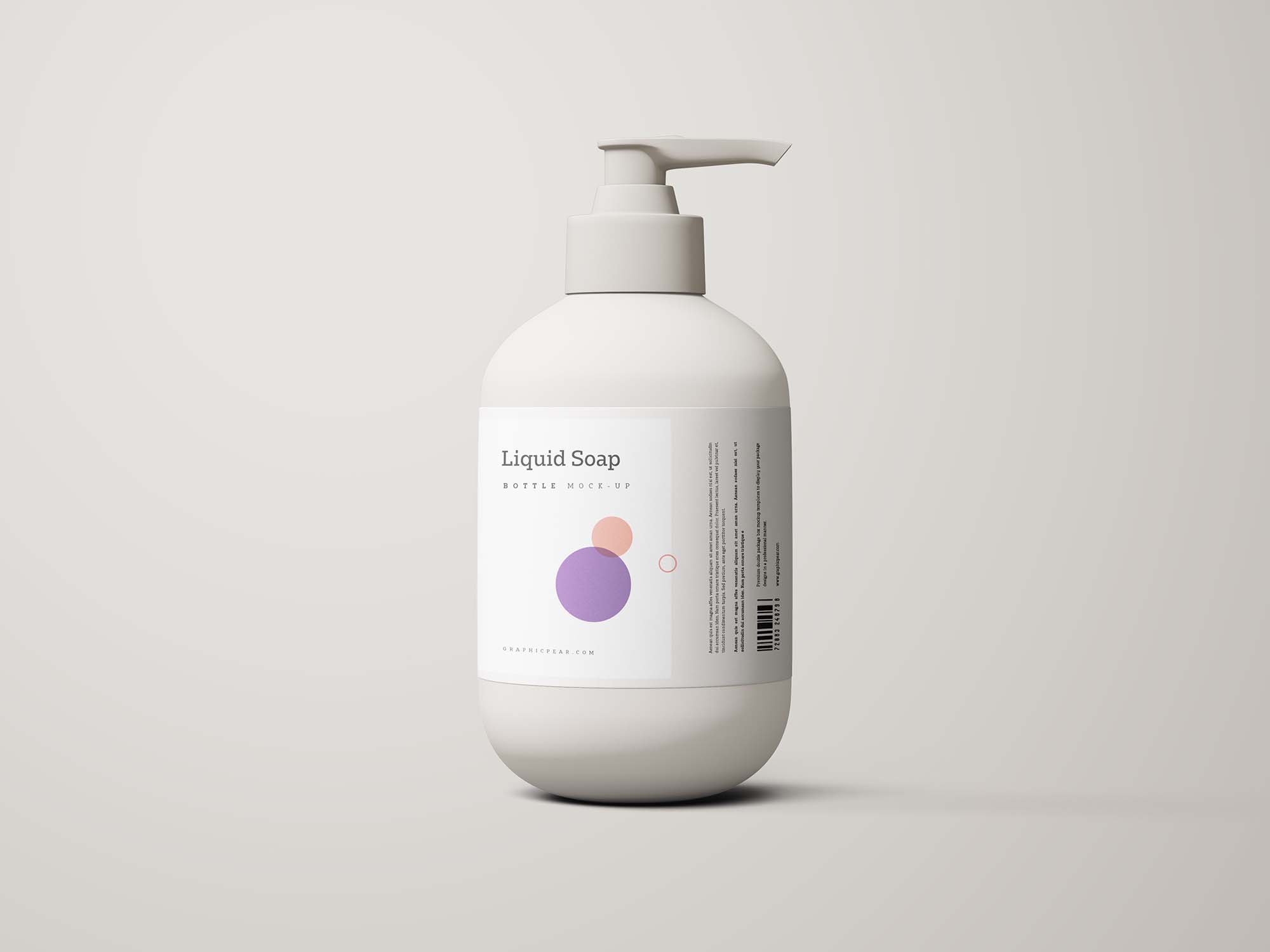 洗手液产品外观设计素材库精选模板 Hand Sanitizer Mockup插图