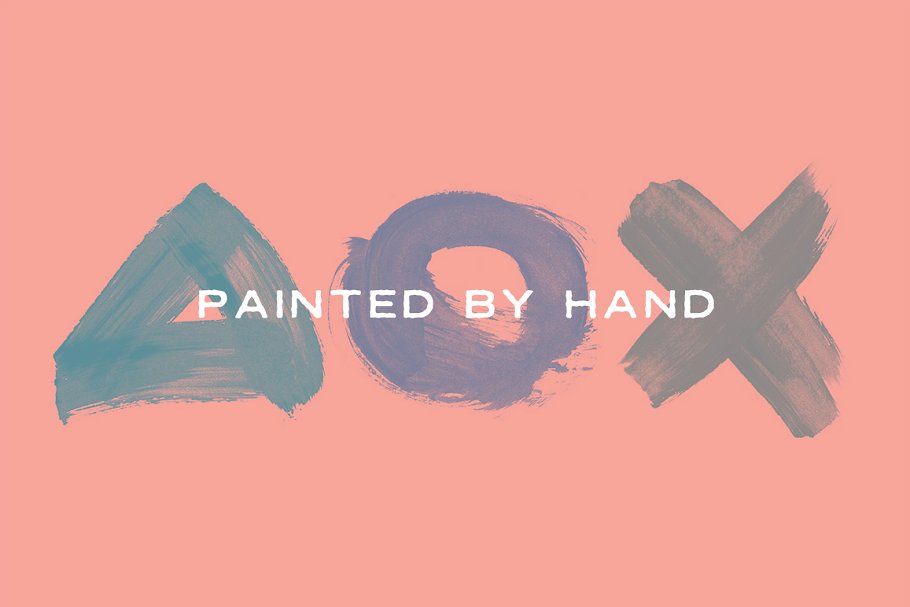 30种手绘图案图形素材 30 Hand Painted Masks插图(1)