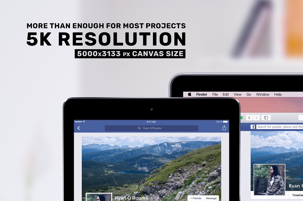 素材库下午茶：一批漂亮的响应式网页或平台UI设计展示场景组合样机下载 [PSD]插图(3)