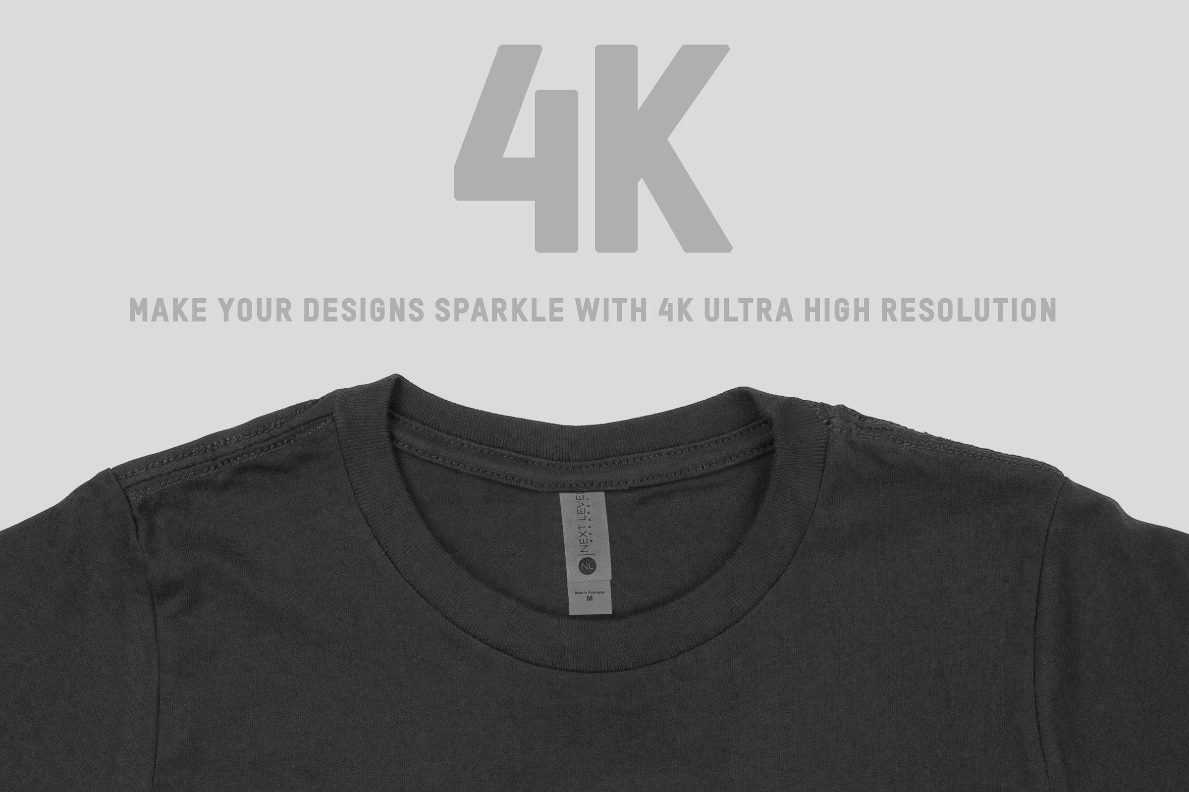 男士棉质短袖T恤服装样机 Next Level 3310 Boy’s Cotton T-Shirt插图(2)