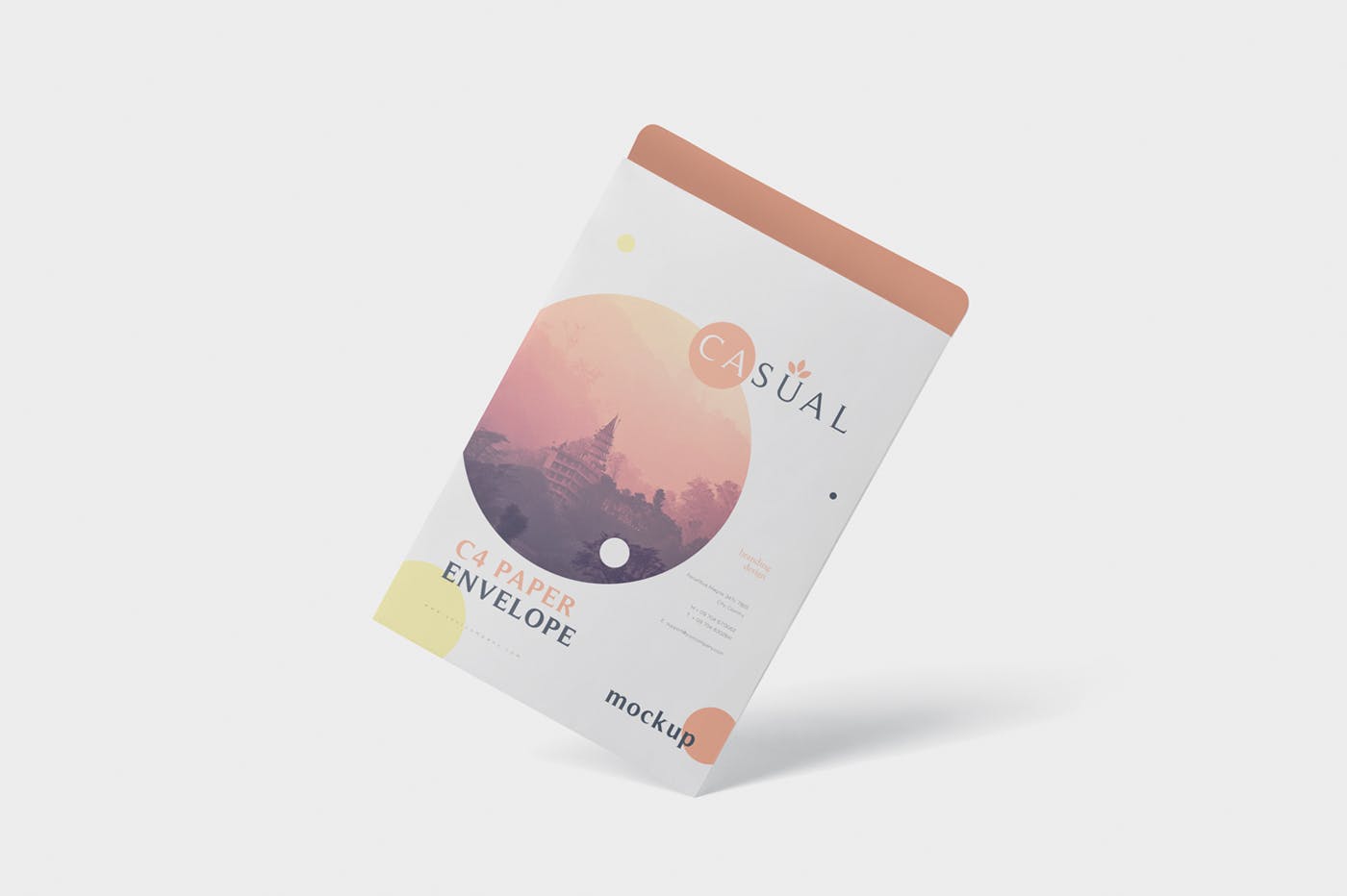 C4尺寸规格企业高端信封设计图素材库精选 Envelope C4 Mock-Up Set插图(4)