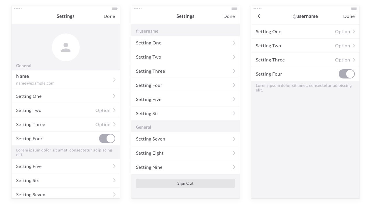 90+手机 APP 界面线框图套件 Mobile Wireframe Kit [AI&Sketch]插图(16)