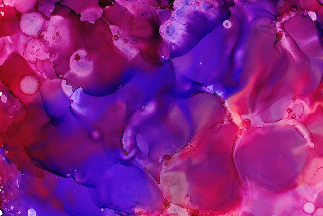 13种酒精水彩混合肌理纹理素材 Pink Ink Textures插图(2)
