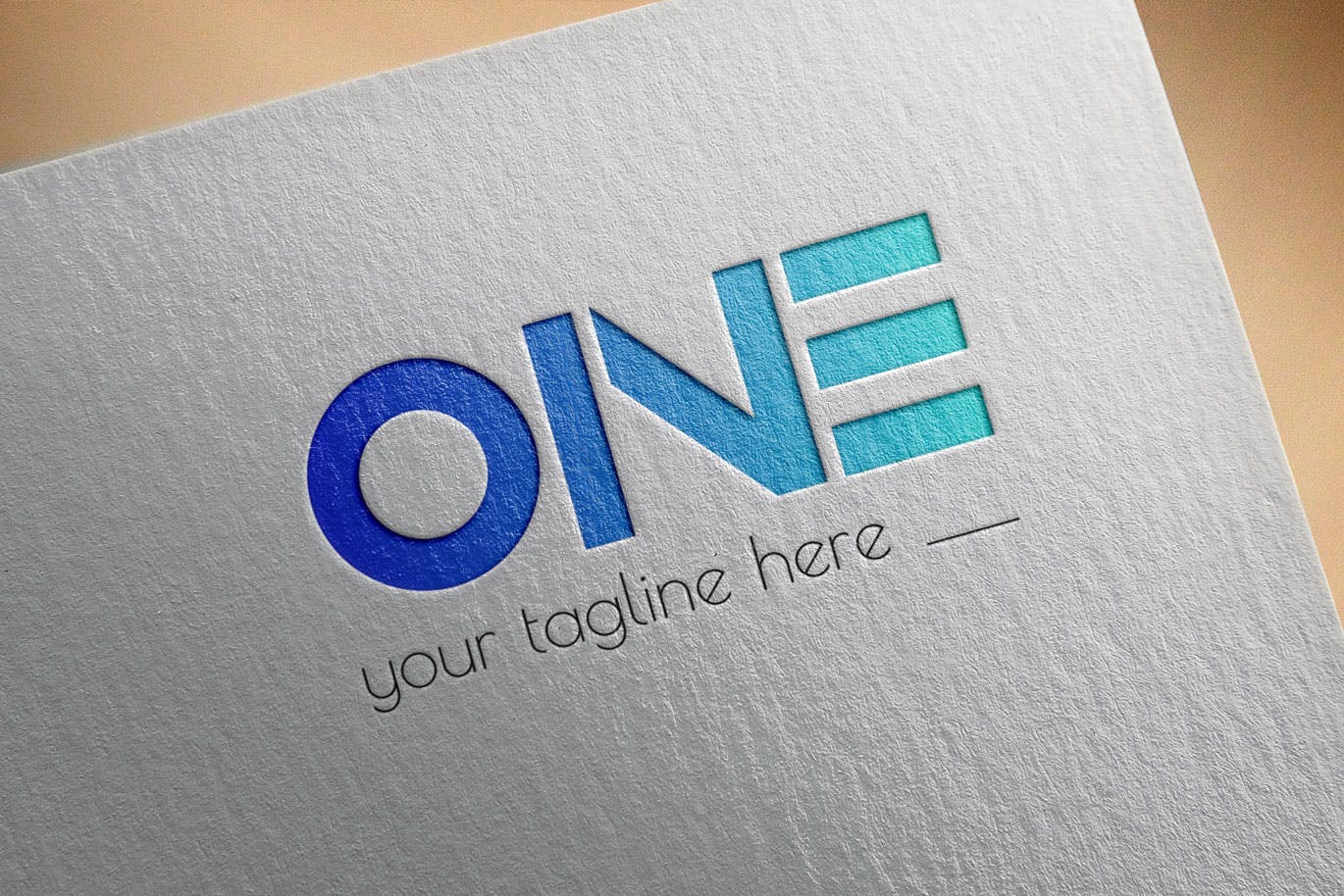 创意ONE文字Logo设计素材库精选模板 One Modern Logo Template插图(2)
