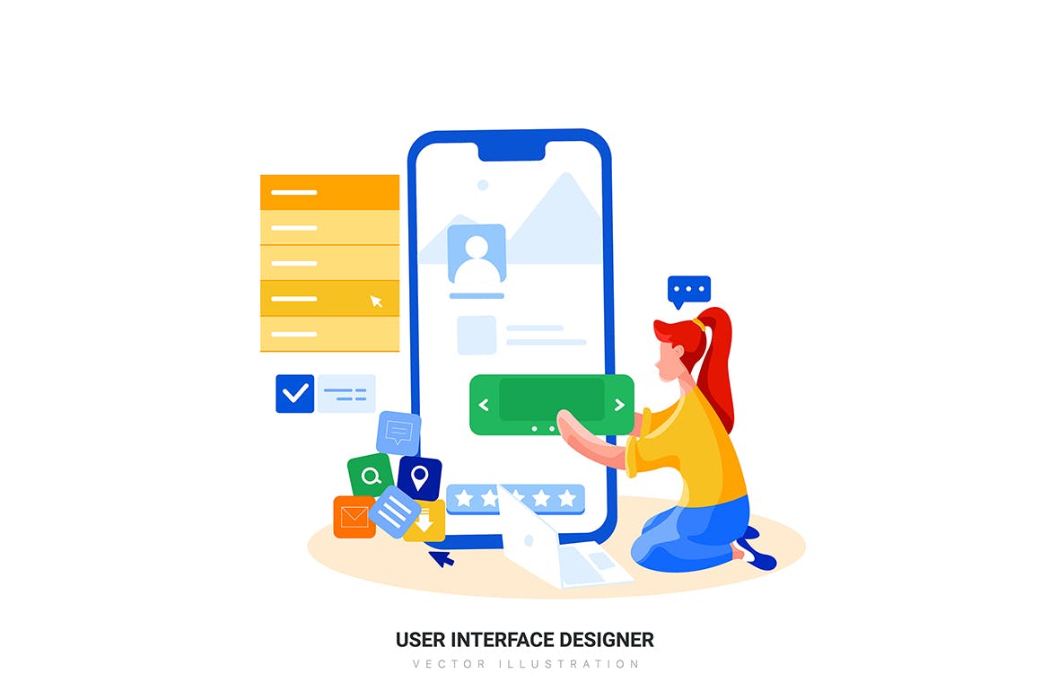 技术主题网站设计矢量插画素材集v25 Technology Vector Scenes插图(4)
