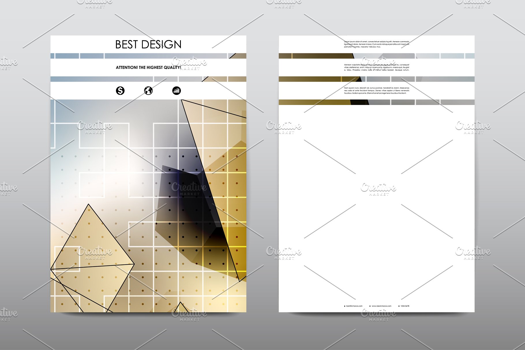 极力推荐：50+企业商业介绍宣传小册子模板 50+ Business Brochures Bundle插图(53)
