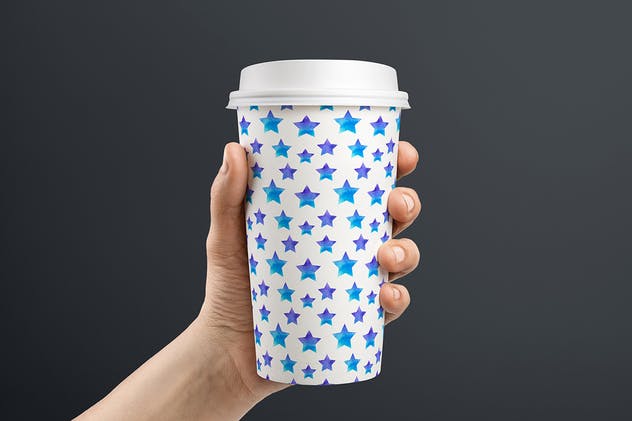 蓝色水彩动物剪影素材 Blue Watercolor Animal Silhouettes插图(2)