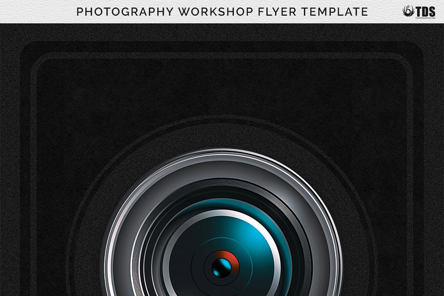 影楼摄影工作室PSD传单模板 Photography Workshop Flyer PSD插图(6)