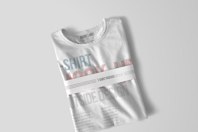 时尚印花T恤服装样机模板 T-Shirt Mockups插图(8)