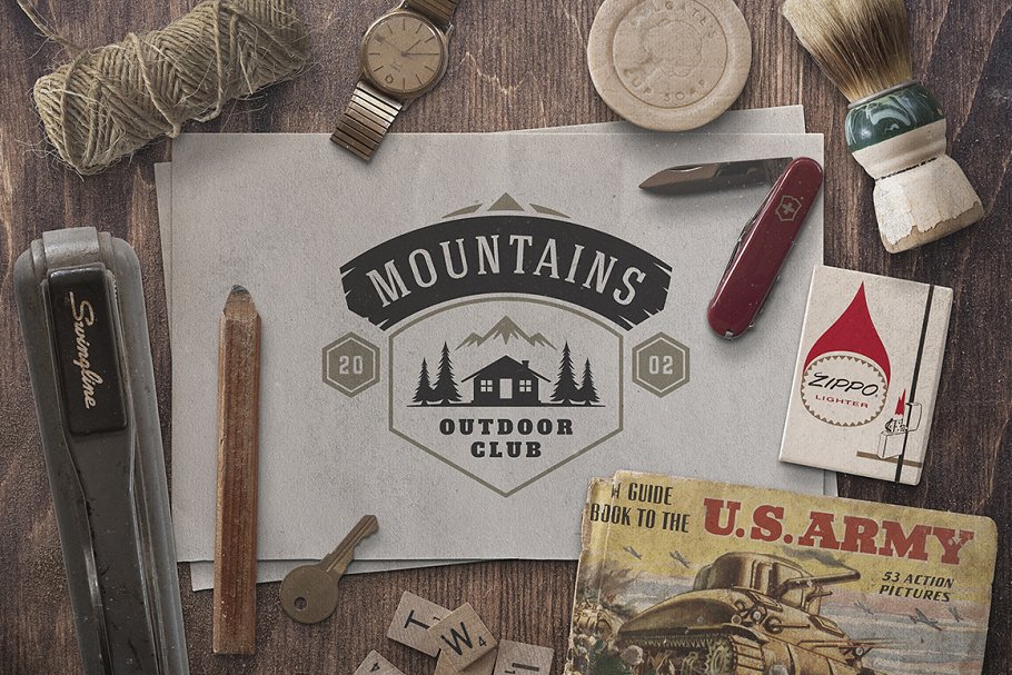 280个户外品牌Logo标志和徽章模板 280 Outdoor logos and badges插图(29)