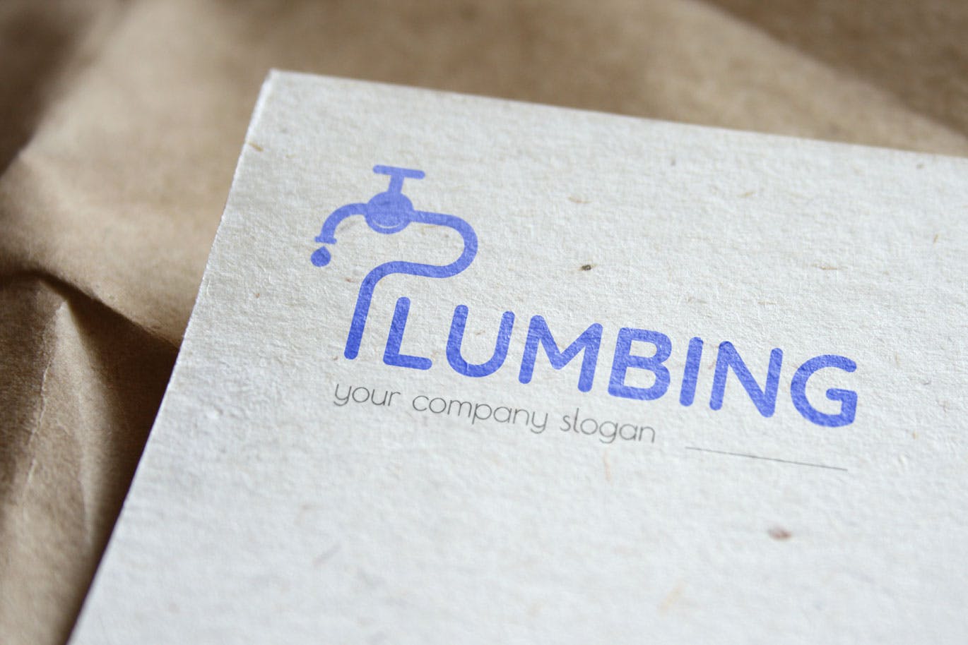 字母P图形供水设施品牌Logo设计素材库精选模板 Plumbing Business Logo Template插图(3)