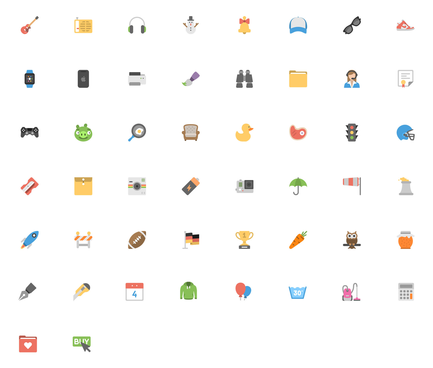 Flat Life Icons