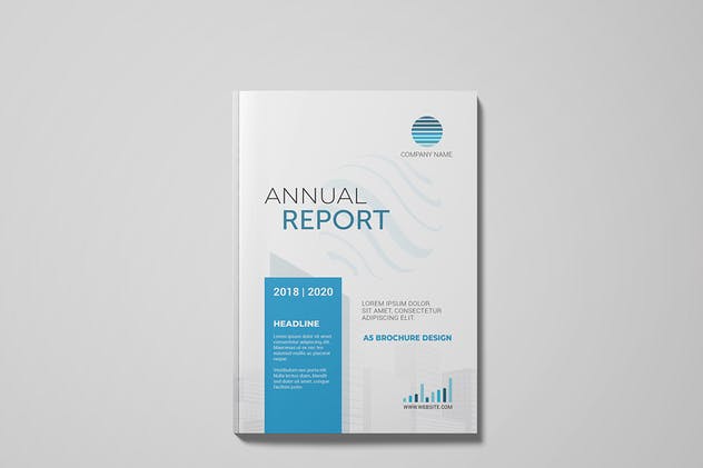 A5企业市场营市场销数据报告样机 A5 Magazine Mockup插图(1)