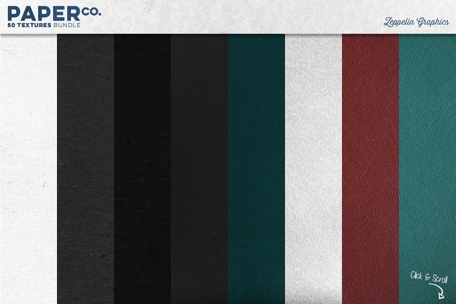 50款各种配色和材质纸张纹理 50 Paper Textures Set插图(5)