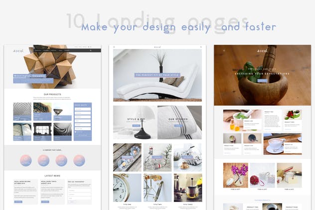 专业Web用户界面工具包UI模板[Sketch] 4ocal Web UI Kit for Sketch插图(15)