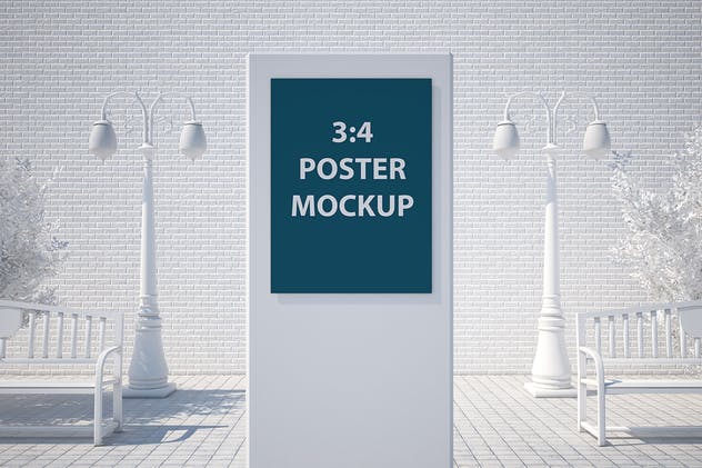 街头海报广告牌展示样机 Street Poster Mockup插图(3)
