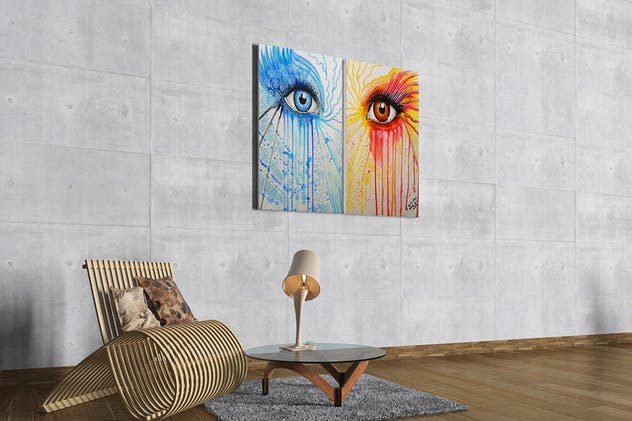 室内油画作品展示样机模板Vol.8 Picture Art Mockup [Vol 8]插图(6)