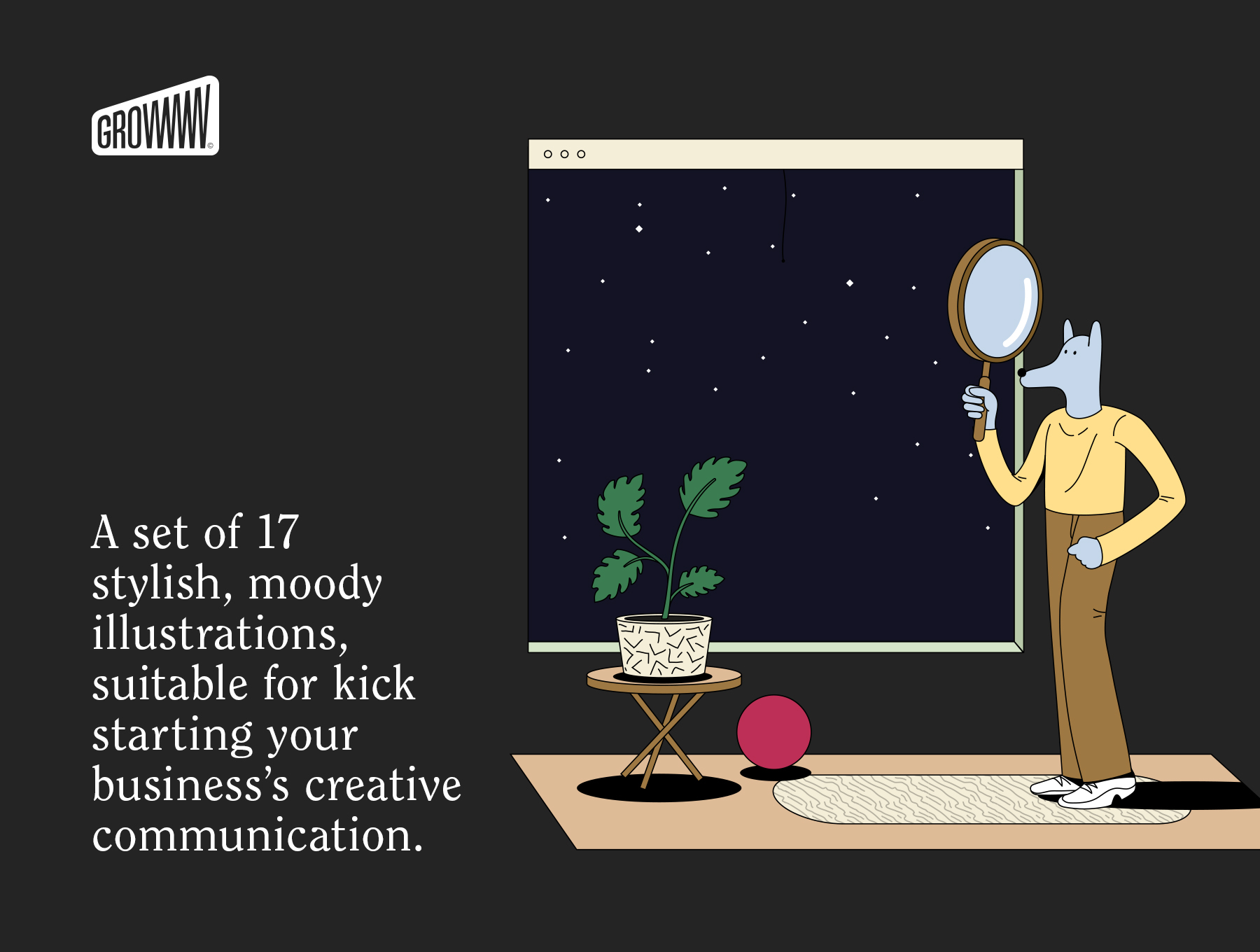 素材库下午茶：一组17个时尚喜怒无常的矢量插画合集插图(7)