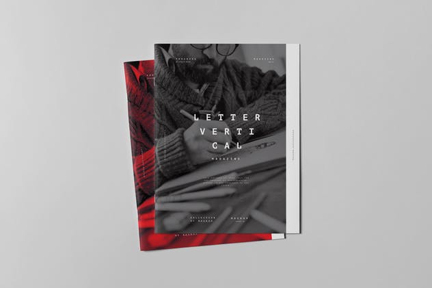 美国信纸规格画册小册子样机模板v3 US Letter Brochure Mock-up 3插图(6)