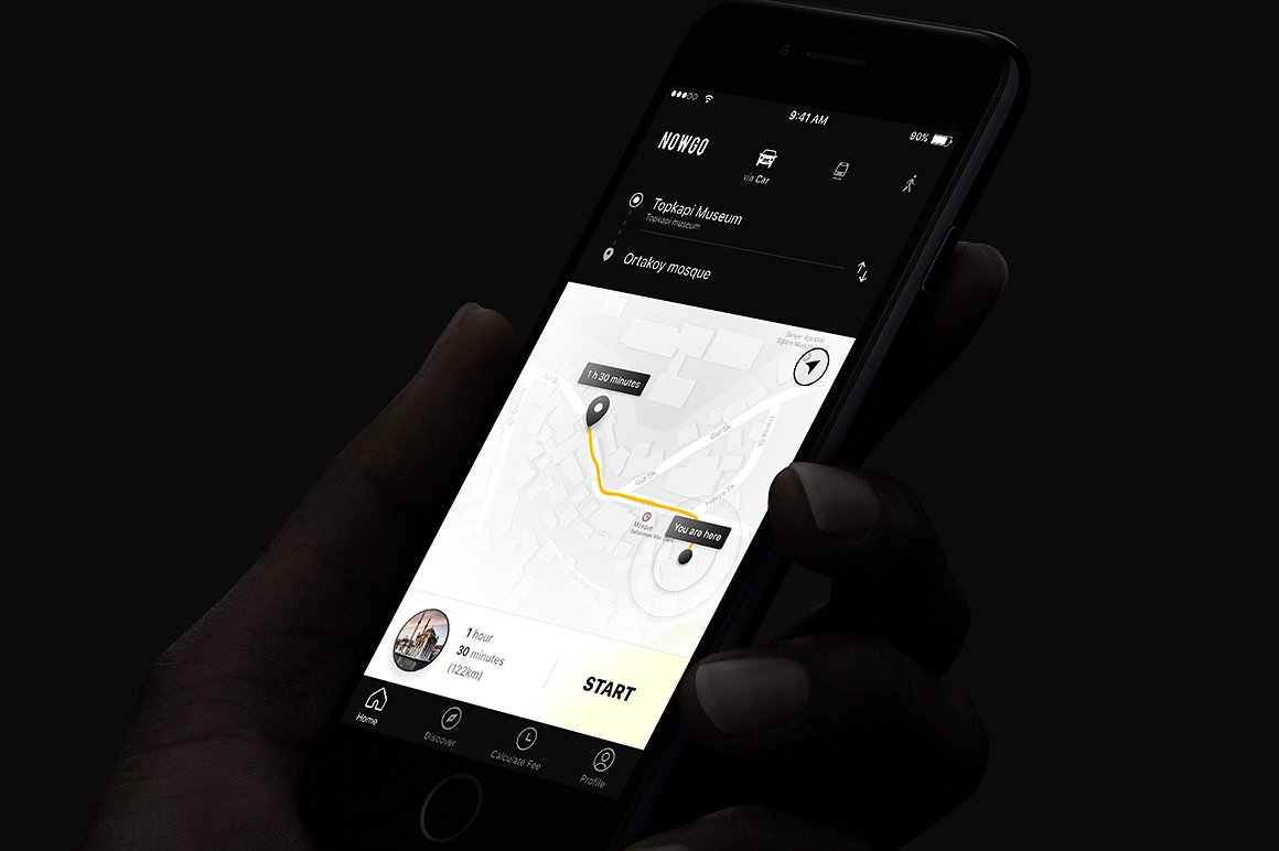 地图类出行应用 UI 套件 Nowgo UI Kit插图(4)