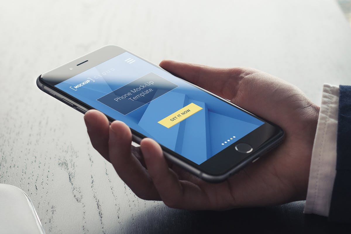 真实场景iPhone智能手机样机展示模板 Smartphone Mockup / Real Environment插图