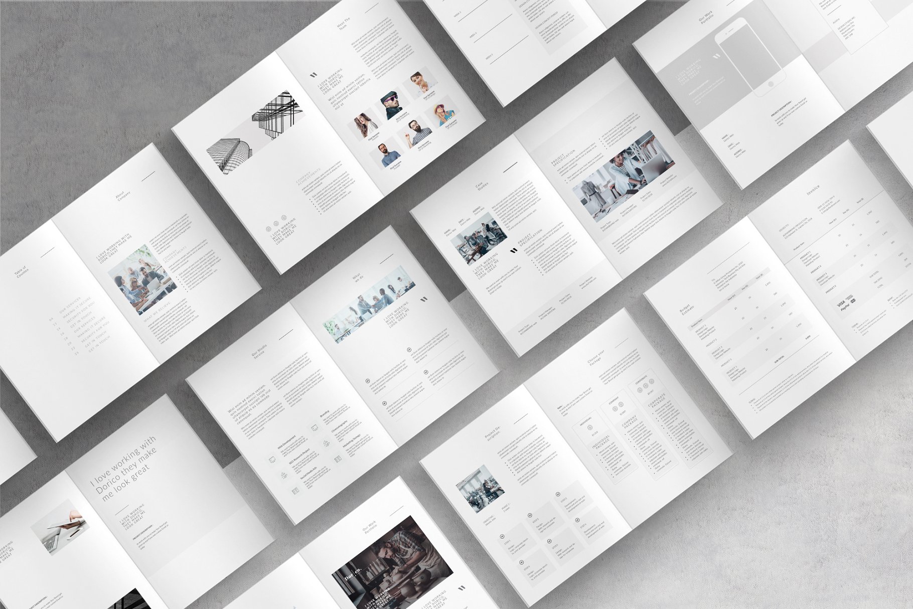 企业宣传画册设计模板 Proposal插图(2)