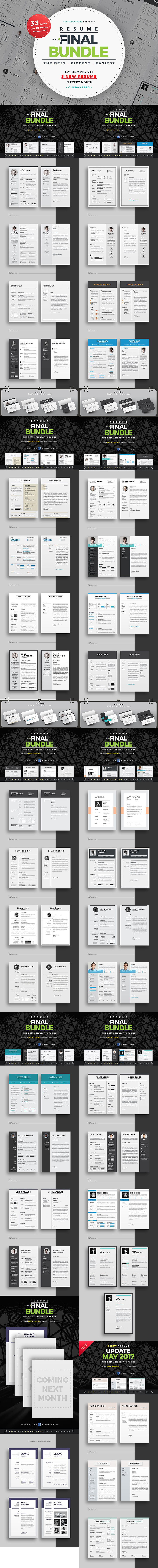素材库下午茶：极简主义高品质简历&名片模版大合集下载[PSD,Ai,indd,docx]