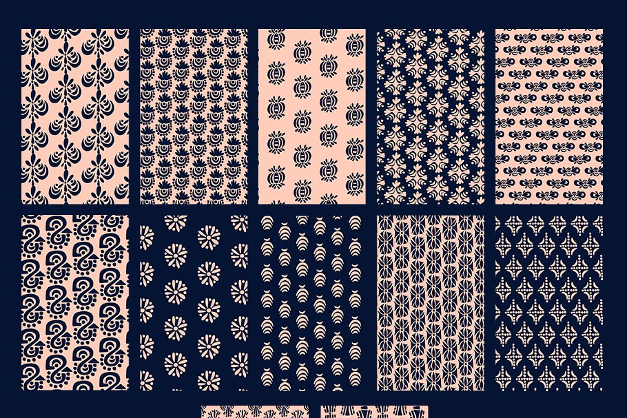 重复花纹图形图案纹理合集 Bold Patterns插图(5)