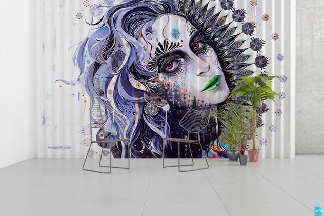 墙体艺术油画展览作品展示样机模板Vol.5 Art Wall Mockups Vol.5插图(10)