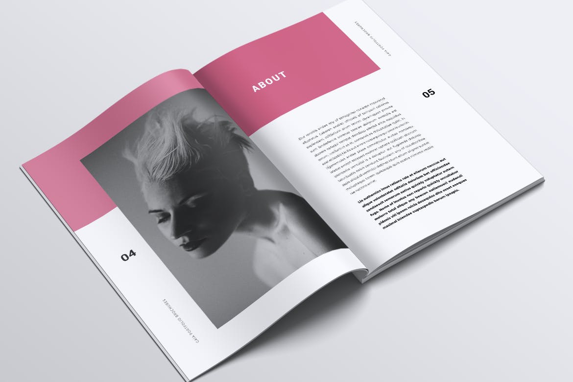 创意代理商作品集企业宣传画册模板 GAIA Company Creative Agency Portfolio Brochures插图(2)