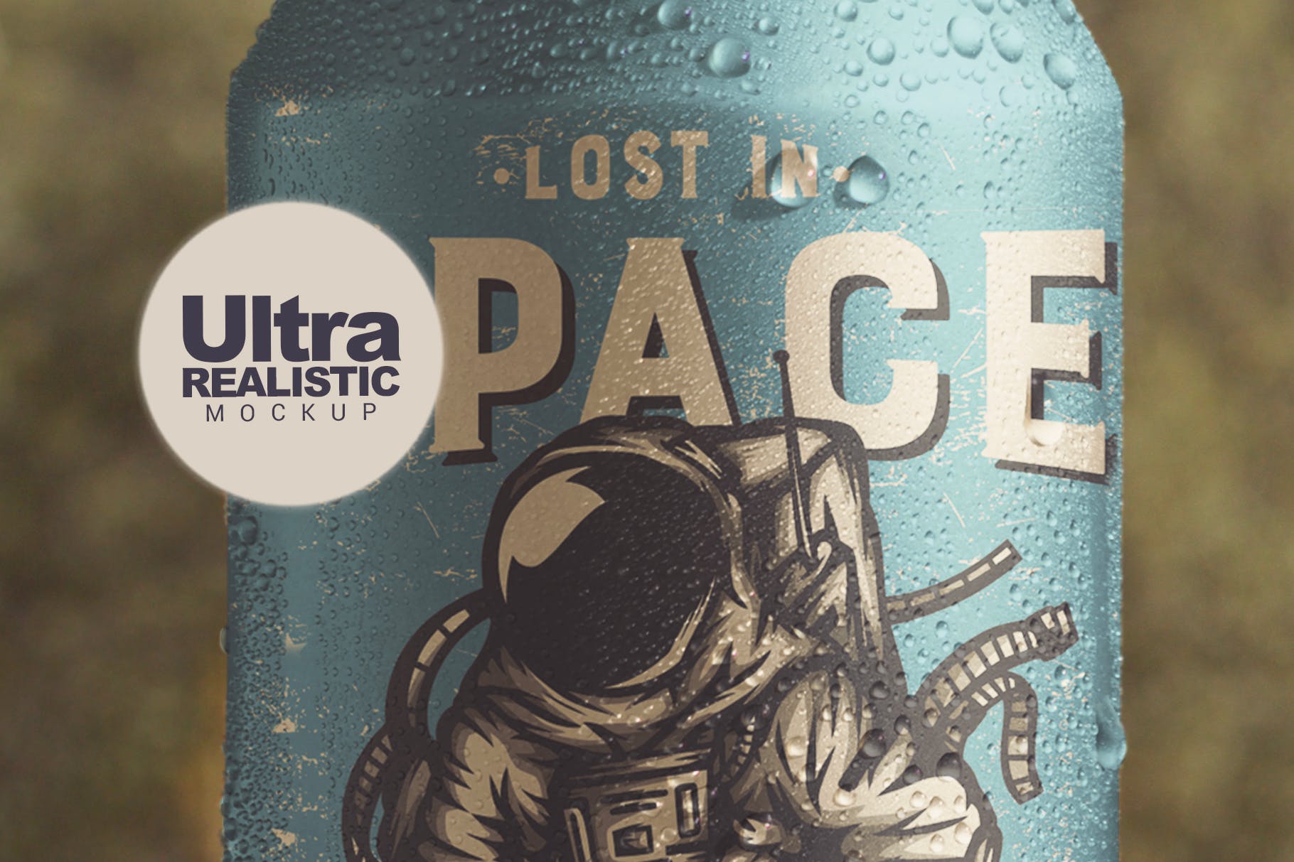 野外岩石场景啤酒易拉罐设计效果图素材库精选 Nature Beer Can Mockup插图(2)