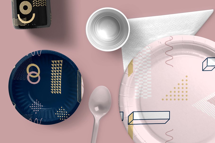 女性孟菲斯风格图形纹理背景 Girlboss Memphis Style Patterns插图(7)