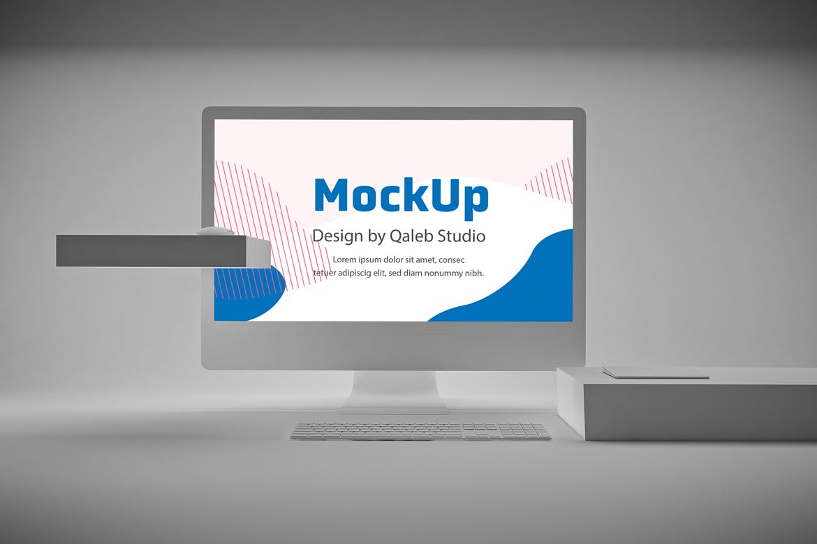 极简设计风格iMac一体机电脑样机v2 Clean iMac Pro V.2插图(2)