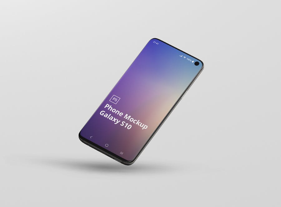 三星Galaxy S10智能手机素材库精选样机模板 Phone Mockup Galaxy S10插图(13)
