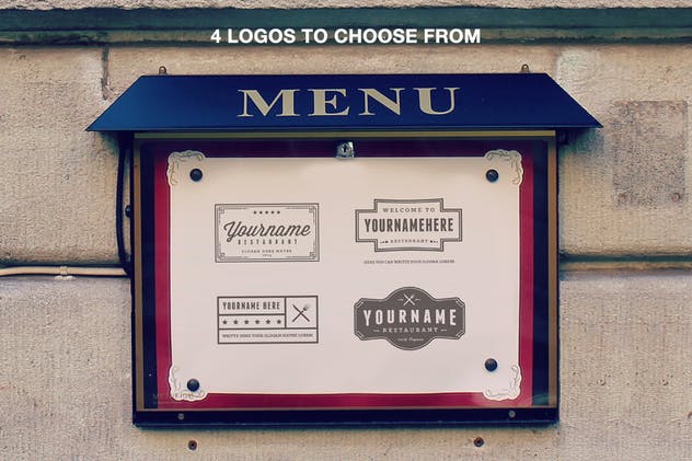 经典餐厅食品菜单设计模板 Classy Food Menu 4 Illustrator Template插图(4)