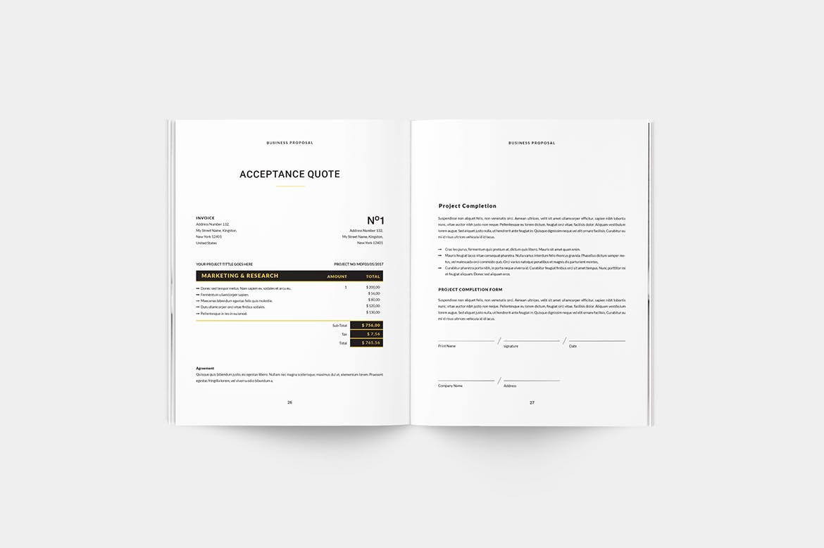 标准化商业计划书设计模板 Business Proposal插图(13)