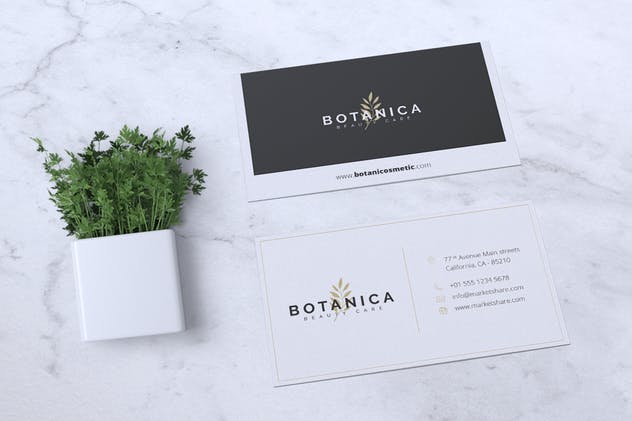 现代极简主义企业名片制作模板v1 Modern Minimalist Business Card Vol. 01插图(2)