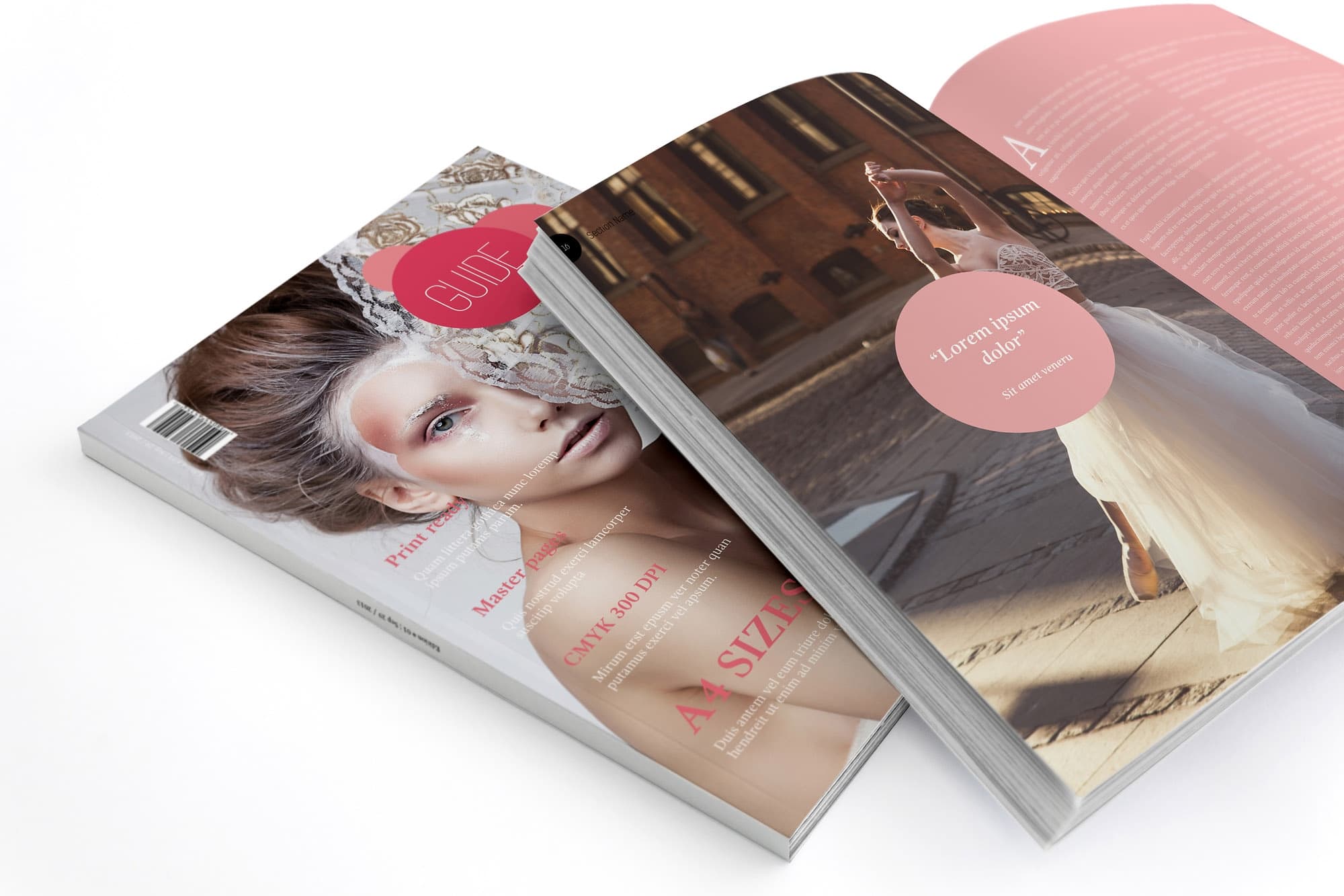 时尚美容化妆类杂志模板-Guide Magazine Template（InDesign CC）插图