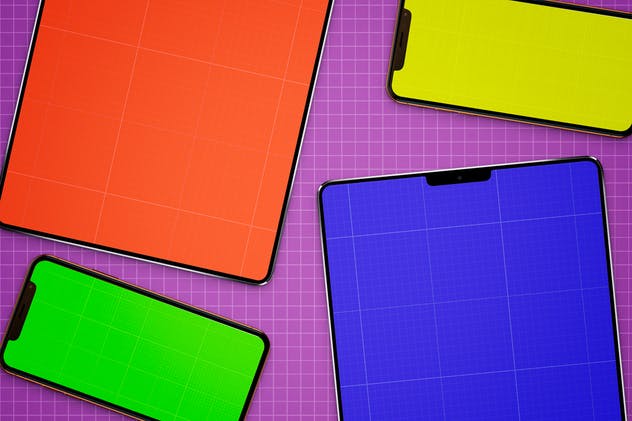 iPhone & iPad X 多角度演示样机模板合集v2 iPhone & iPad X Mockup V.2插图(10)