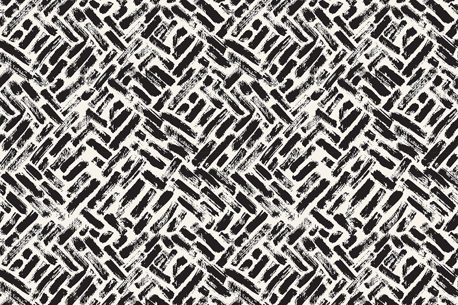 笔刷笔画图案无缝图案背景v5 Brush Strokes. Seamless Patterns v.5插图(2)