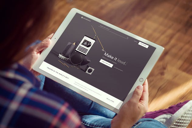 手持iPad Pro平板电脑样机模板 iPad Pro Mockups v5插图(6)