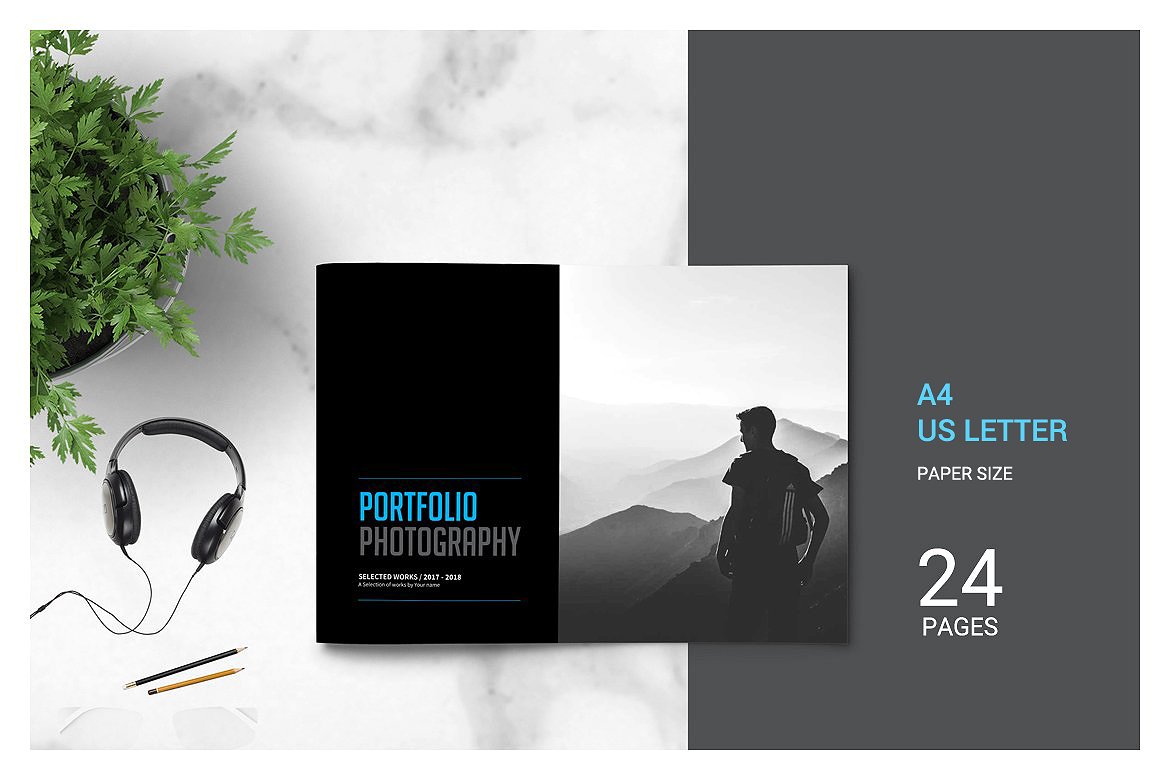 简约大图风格的专业的摄影主题杂志模板下载[indd]插图(23)